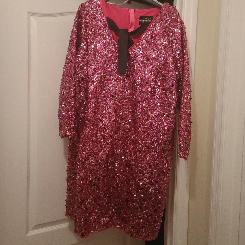NOIR Eloquii size 18 sequin dress, NWT